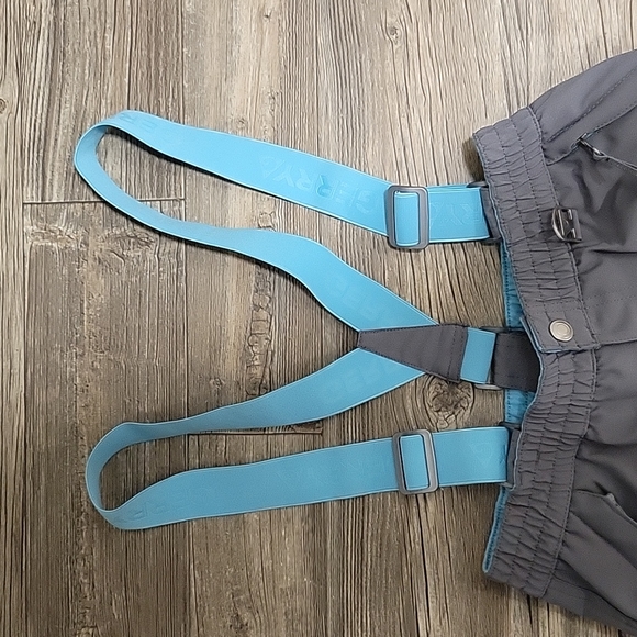 Gray and blue Snowpants, juniors medium 10/12, Gerry - Picture 4 of 4